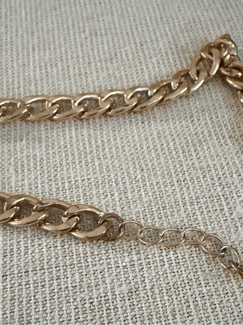 Two GoldTone Chain Link Bracelet - Picture 2 of 6